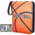 thumbnail image 1 of HBK Basketball Card Binder 900 Pockets, Waterproof Trading Card Holder with Sleeves, 9 Pocket Sports Card Album with Zipper for Collectors Boys, 1 of 8