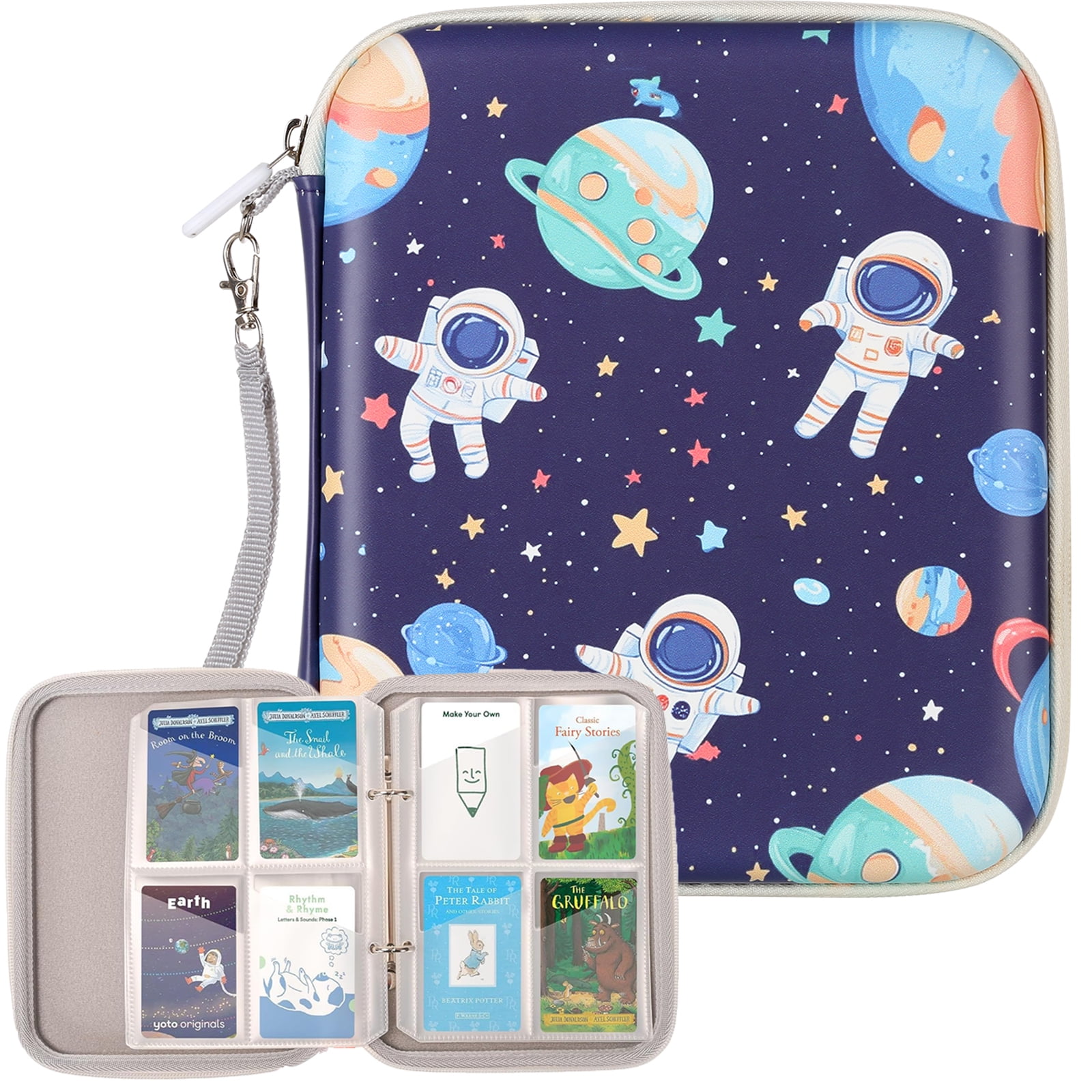 yoto card binder CROTIRAD for Player Cards with 80 Pockets, Hard EVA Case Card Binder for Yoto Cards,