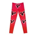 thumbnail image 1 of HBK Red Gradient Heart Leggings women's sports pants leggings for gym, 1 of 6