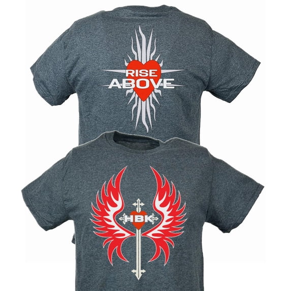 HBK Shawn Michaels Rise Above Gray T-shirt M