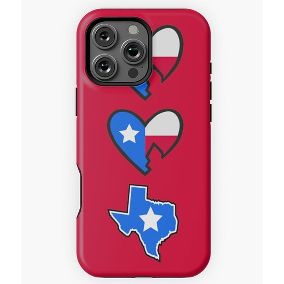 HBK USA Heart Phone Case for iPhone 16 15 14 13 12 11 Pro Max