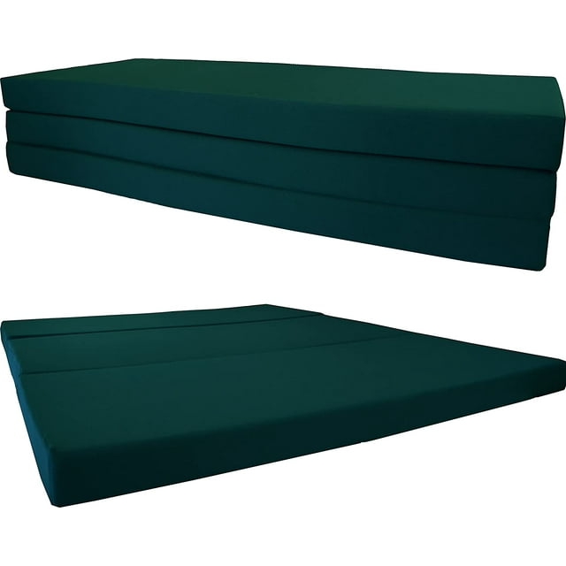 HBLUKDL D&D Futon Queen Hunter Green Shikibuton Trifold Foam Beds 80 x