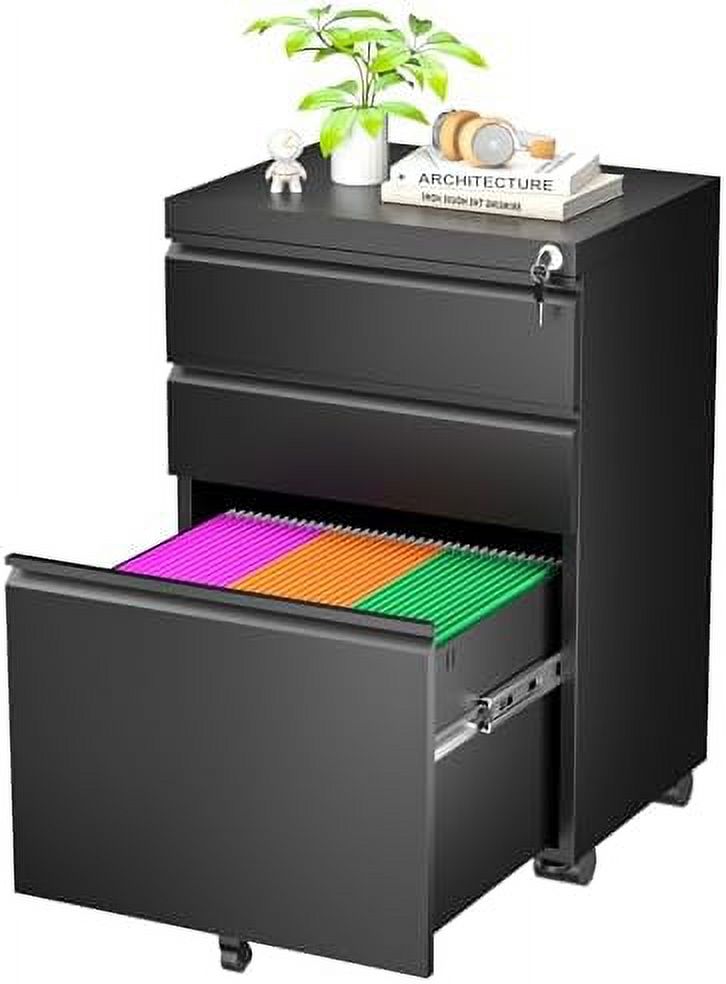 HBLUKDL Lateral File 2 Drawer Black Filing with Lock