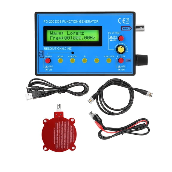HBMYN 0.01Hz-500kHz DDS Signal Function Generator with 7.83Hz Frequency Generator,7.83HZ Schumann Resonator Frequency Generator Portable Multifunction Waveform Generator