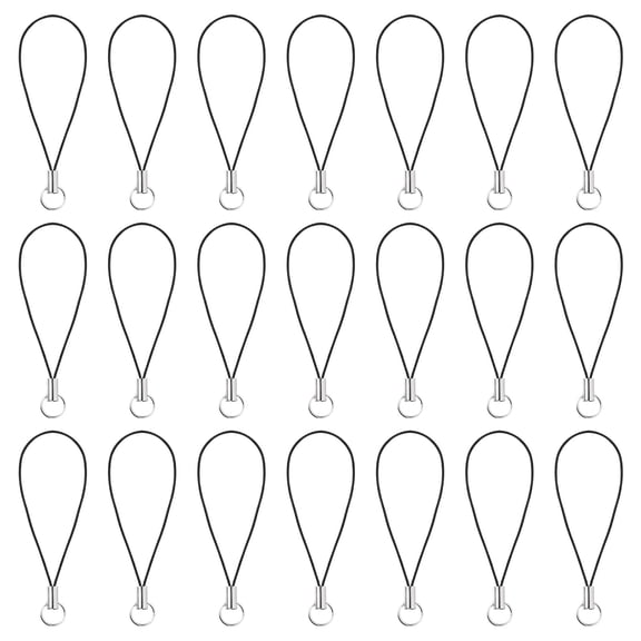 HBMYN 100Pcs Cell Phone Lanyard Phone Hanging Split Ring Strap Keychain Holder for Diy Charms Cell Phone Lanyard