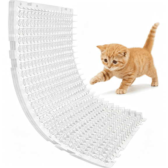 HBMYN 12 Pack Scat Mat for Cats, Pet Training Mats with Spikes, 16x13 Inch Thick Plastic Cat Spike Mat for Outdoor Indoor Plants Garden Sofa Window spike mat scat mats for dogs