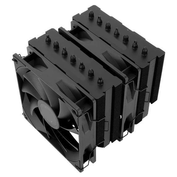 HBMYN 120 SE Black CPU Air Cooler,7 Heat Pipes CPU Cooler,Dual 120mm PWM Fans,25.6dba,for AM4/AM5 1851/1700/1150/1151/1200,PC Cooler Tower