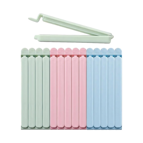 HBMYN 15 Pcs 6" Sealing Clip Plastic Bag Sealing Clips,Chip Clips for Food Packages,Bag Clips for Food Storage,Strong Grip & Freshness Lock Chip Clips Bag Clips Food Clips