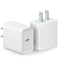 HBMYN 2 Pack USB C Wall Charger-Block 20W PD Power Adapter Compatible ...