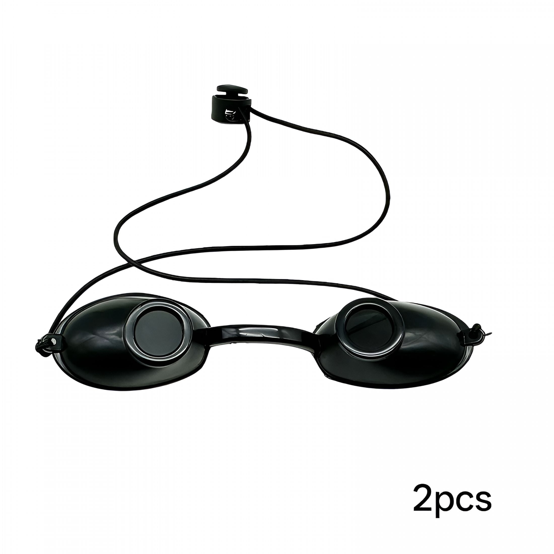 HEALLILY Flexible Tanning Bed Goggles – UV Protection Eyeshields For Tanning Beds, IPL, LED, And Light Therapy (Black)