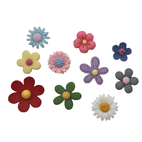 HBMYN 2026 New 3D Flower Cute Fridge Magnets for Locker,Colorful Strong Decorative Funny Refrigerator Magnets for Whiteboard,Kitchen,And Office (10 Pieces)
