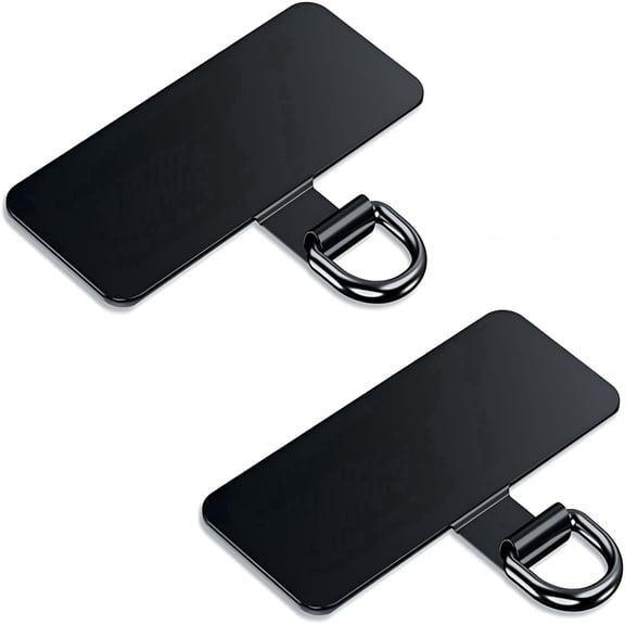 HBMYN 2pcs Cell Phone Tether Tab, Heavy Duty Tether Tabs for Iphone&Android, Metal Lanyard Patch&Strap Adapter, 44Lbs Load Capacity, Universal Phone Case Insert for Strap