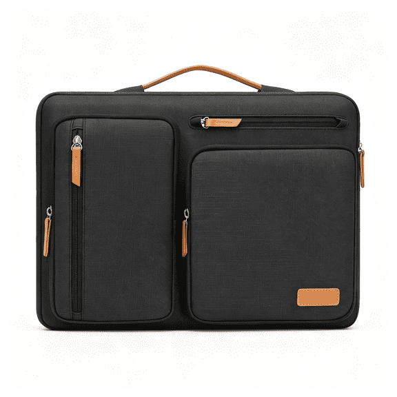 HBMYN 360 Protective Laptop Case 14 inch, 14 inch Laptop Sleeve | Compatible with HP Lenovo Dell Acer,HP Stream,Dell Latitude, Side Open Carrying Case with 4 Zipper Pockets, Black