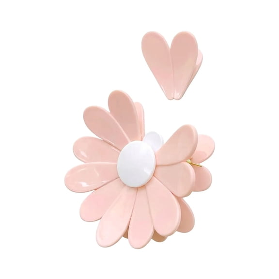 HBMYN 3D Flower Fridge Magnets, Cute Daisy Flower Refrigerator Stickers Sealing Clip for Kitchens, Offices, Lockers and Home Decoration (Pink) Cute Magnets for Fridge