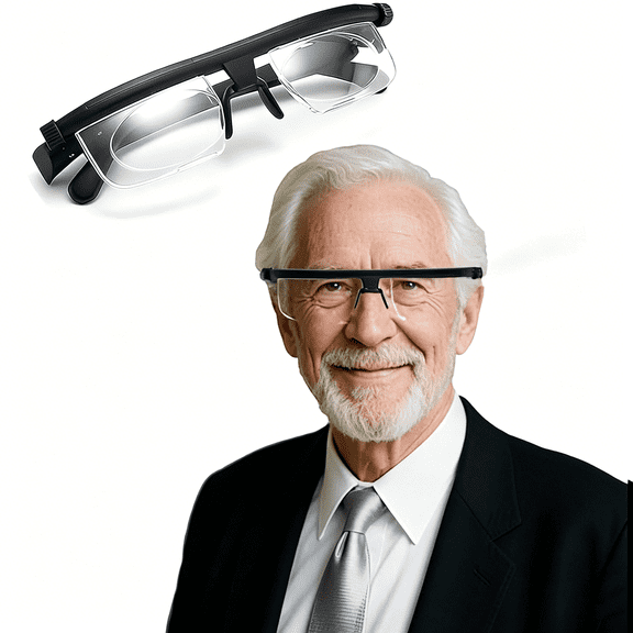 HBMYN Adjustable Vision Glasses Flex Focal Length Adjustable with Dial Vision for Near and Far Vision-Men&Women,Unisex.