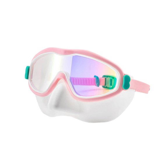 HBMYN Adults Swim Goggles with Nose Cover - High Definition Anti-Fog Swimming Mask for Youth Men Women -No Leak Pool Beach Essentials for Men Women, Clear goggles swimming adult
