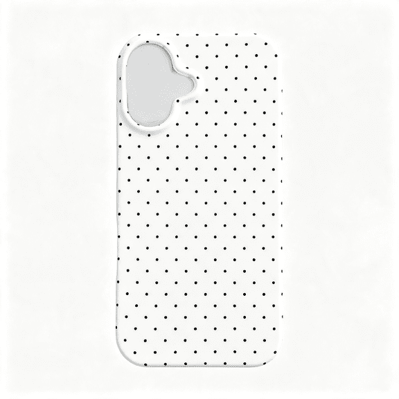 HBMYN Aesthetic Polka Dot Retro Phone Case for Iphone 16 6.1",Vintage Trendy Unique Simple Pattern Design Elegant Chic Pretty Stylish Protective Girls Women Cases for I16 White