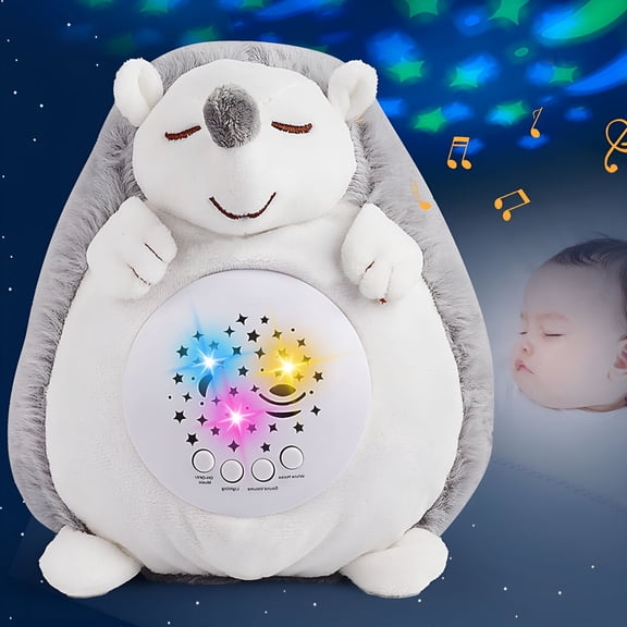 HBMYN Baby Sleep Stuffed Animal Projector with Soothing Music, LED Star Night Light Plush Toy