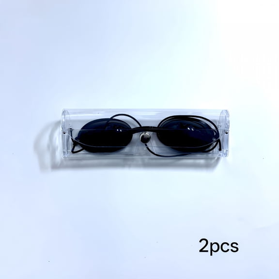 HBMYN Beauty Patient Protective Goggle, Red Light Therapy Goggles, Adjustable Laser Hair Removal Safety Glasses for Red Light LED UV Lamp, Doesn't Block User's View (2 Pack)