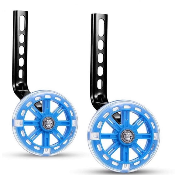 HBMYN Bicycle Training Wheels Universal Bike Stabilizers Heavy Duty Support Wheels Steel Bracket Rubber Flash Fits 12 14 16 18 20 inch Training Wheels