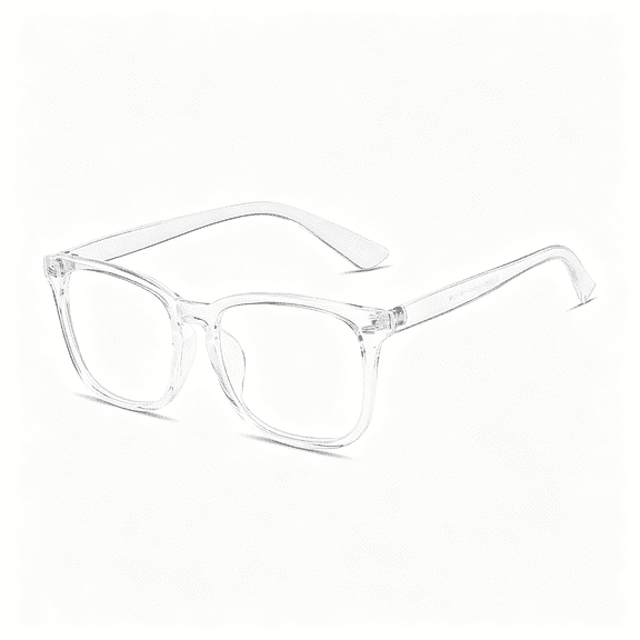 HBMYN Blue Light Blocking Glasses Square Nerd Eyeglasses Frame Anti Blue Ray Computer Game Glasses clear glasses Transparent)