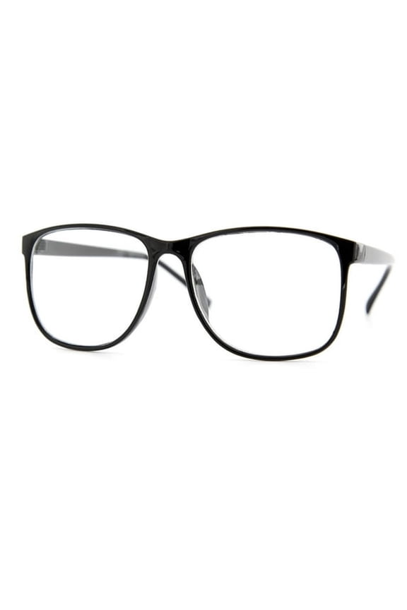 Clear Lens Nerdy Square Thin Plastic Frame Glasses for Computer Gaming Eye Strain Relief Fashion Eyewear Accessory Gift