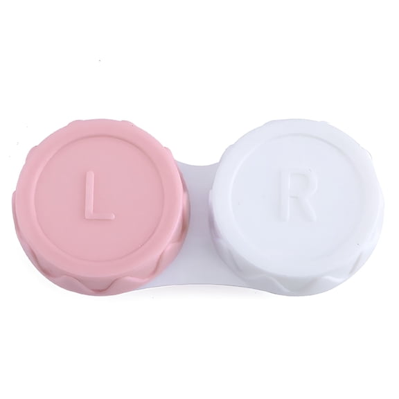 HBMYN Contact Lens Case with L/R Markings, Portable Eyeglass Holder Box for Daily Storage, Travel, and Overnight Soaking