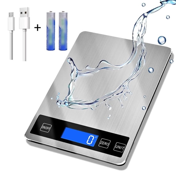 Kitchen Scal HBMYN Digital Kitchen Scale 33lb 1g 0.05oz High Usb Rechargeable ...