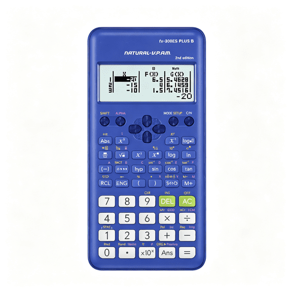 HBMYN FX-300ES Plus B 2nd Edition Scientific Calculator, for Middle School Through College Level Classes, calculator for school Blue