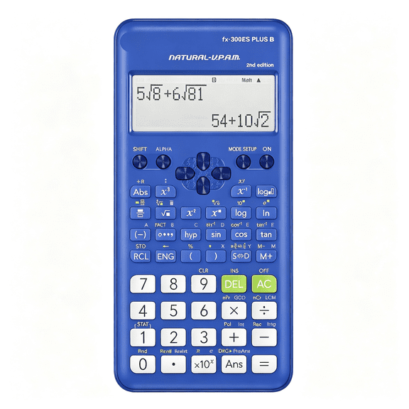 HBMYN FX-300ESPLSBBUWAIT Scientific Calculator, Blue | 262 functions, natural textbook display; ideal for middle/high school math and algebra Natural Display scientific calculator