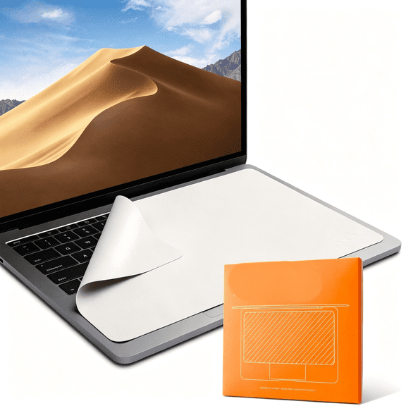 HBMYN GhostBlanket Screen Keyboard Imprint Protection Microfiber Liner, X-Large | 2 Pack, Soft Texture Cleaning Cloth, Screen closes fully, Best Fit for MacBook Pro 16" or similar laptops