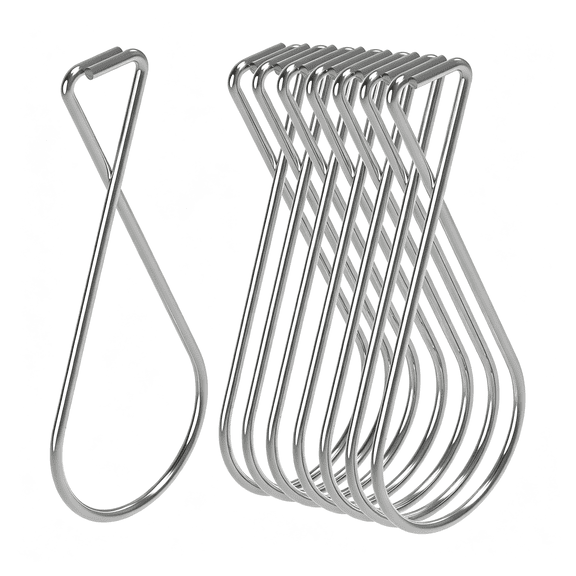 HBMYN Heavy Duty Drop Ceiling Hook Clips, 50 Pack | Clip securely onto ceiling grids to hang signs, lights, plants and classroom decorations. Sturdy Versatile drop ceiling hooks for hanging