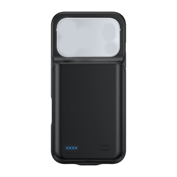 HBMYN Juice Pack Battery Case for Iphone 17 Pro Max-Slim Charging Case,Up to 50% Extra Battery Life,High Impact Protection,Magnetic Back for Wallets&Mounts,Sustainable Material,Black
