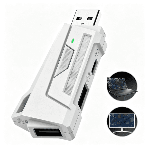 HBMYN Keyboard & Mouse Adapter for PC, Nintendo Switch, Aim Assist Aimbot