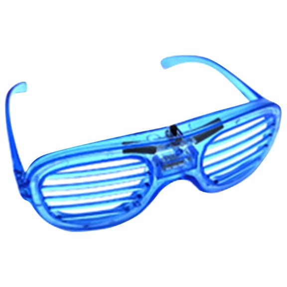 HBMYN Led Light Up Glasses, Glow in the Dark Flashing Sunglasses for Rave Party, Kids and Adults Neon Light Eyewear, Birthday Carnival Festival Supplies, Usb Rechargeable Fun Glasses,Blue