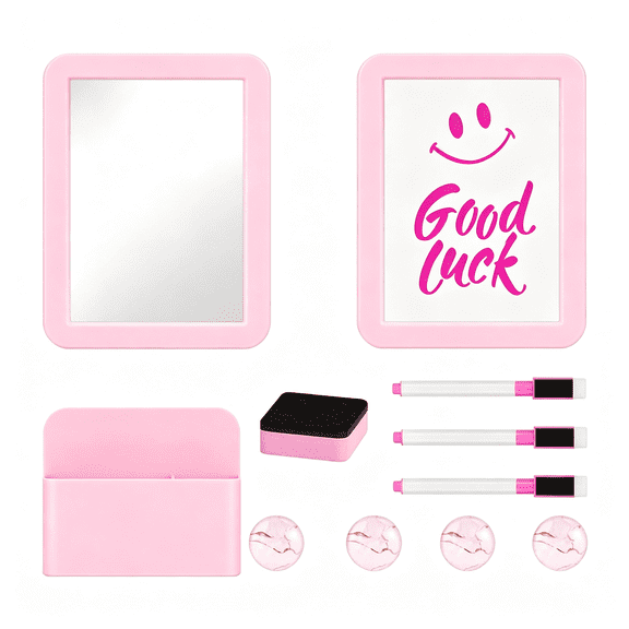 HBMYN Locker Accessories for Girls,School Supplies Lockers Decor|locker decor accessories Includes magnetic mirror and whiteboard,4 magnets,3 markers,an eraser and a magnetic pen holder.