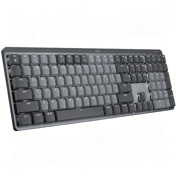HBMYN MX Mechanical Wireless Illuminated Performance Keyboard, Tactile Quiet Switches, Backlit Keys, Bluetooth, USB-C, macOS, Windows, Linux, iOS, Android, Metal