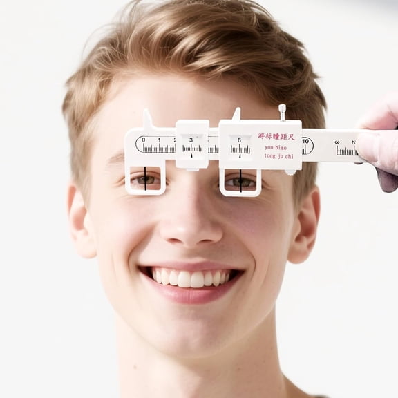 HBMYN Measure Optical Vernier PD Ruler Plastic PD Ruler for Eyeglasses pupillary Distance Ruler Ophthalmic Pupil Distance Measuring Tool (1 Pack)