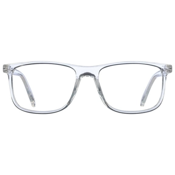 HBMYN Mens Rectangular Reading Glasses Made from Recycled Plastic Thin Optics Reading Glasses +2.00 in Crystal