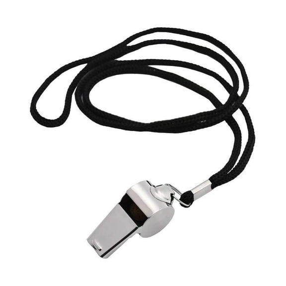 HBMYN Metal Referee Whistle Silver Coach Whistle,Durable Metal whistle