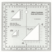 HBMYN Military Protractor - Perfectly Cut for Land Nav, plastic protractor