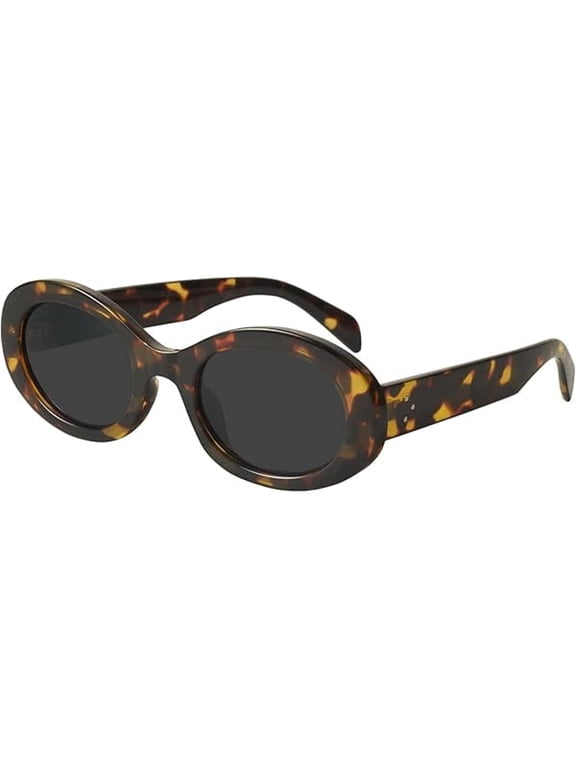 Oval Retro Trendy Sunglasses for Women 90S Style Retro Oval Sunglasses for Women&Trendy Sunglasses Vintage Look