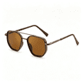 thumbnail image 1 of HBMYN Polarized Aviator Sunglasses for Men Square Retro Metal Frame Uv 400 Protection, 1 of 7