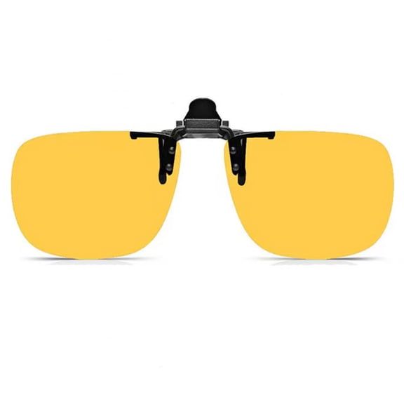 HBMYN Polarized Clip-On Flip Up Metal Rimless Sunglasses for Prescription Glasses