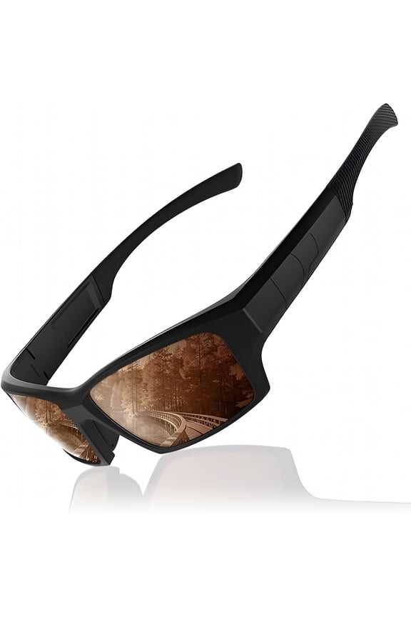 Polarized Sports Sunglasses for Men Women-Wrap Around Sun Glasses with Uv400 Protection for Fishing,Cycling,Running