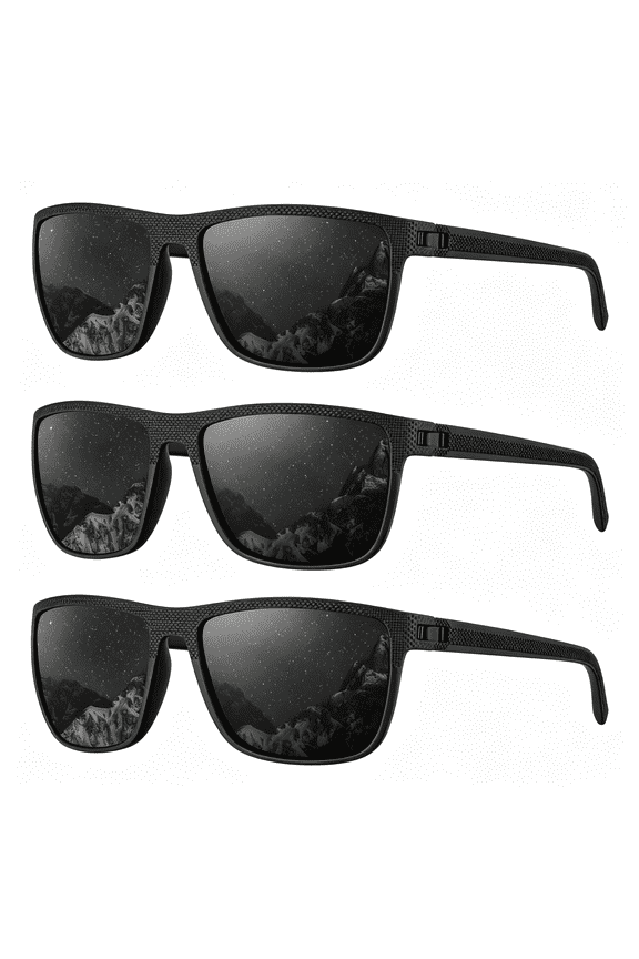 Polarized Sunglasses for Men,Lightweight Sun Glasses with Uv Protection for Driving Fishing Golf Lightweight Polarized Sunglasses Men