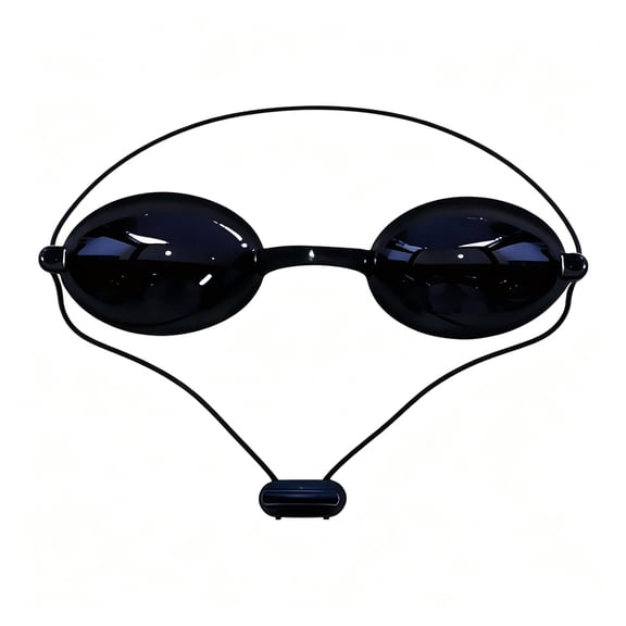 HBMYN Protective Goggles Half-Clear,See-Through Glasses,Transparent Eye Protection,1 Pack,Storage Box Included