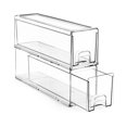 HBMYN Pull Out Organizer Bins,Clear Stackable Storage Drawers for ...
