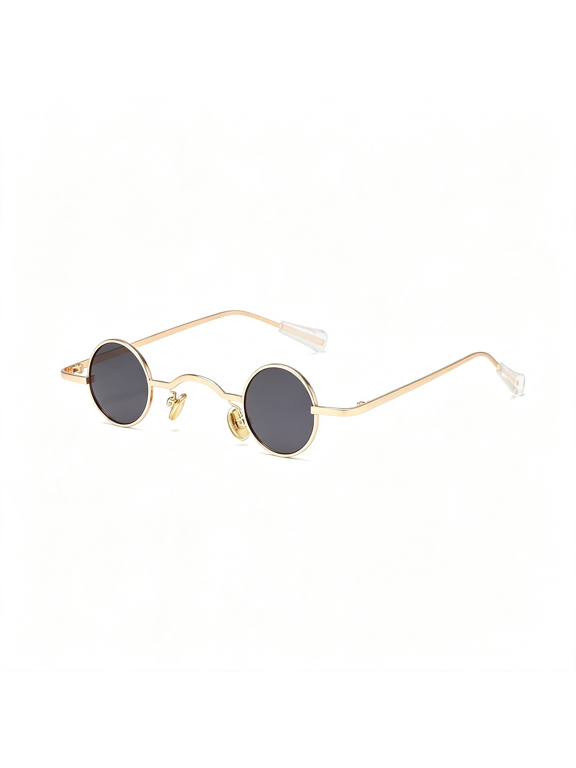 Punk Polarized Sunglasses 70S Hippie Circle Small Sun Glasses Round Sunglasses for Men