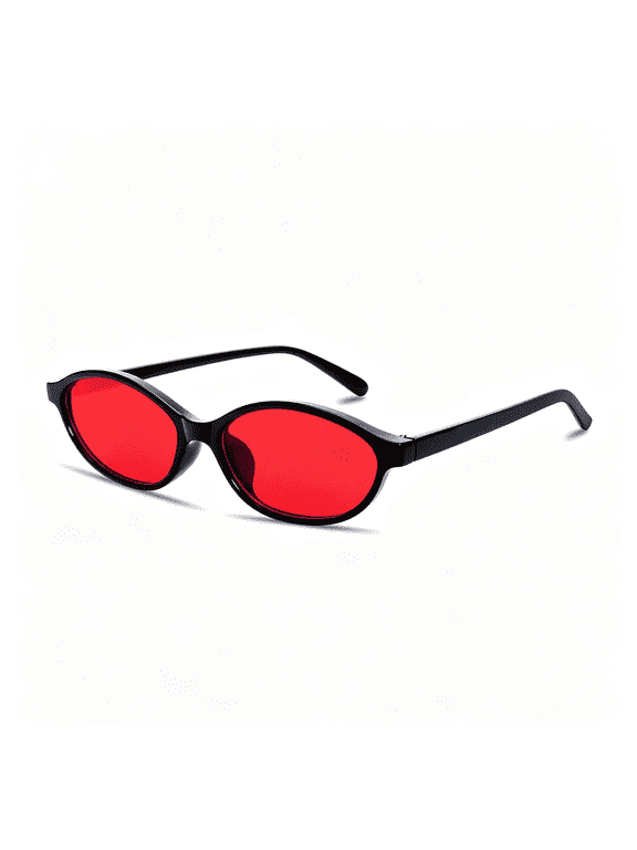 Retro Oval Sunglasses for Women 90S Cat Eye Shades Uv Protection | 2026 Chic Sunnies Y2K Lightweight Trendy Narrow Sun Glasses Vacation Travel Beach Outfits Must Haves